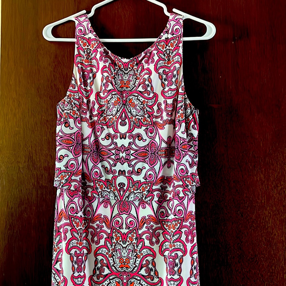 White and pink dress